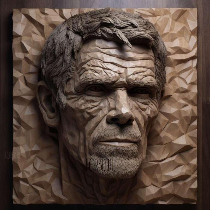 willem dafoe 1 stl model for CNC